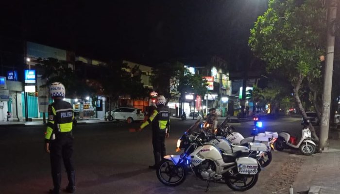 Sat Lantas Polres Jembrana, Laksanakan Pengawasan Keamanan Malam Hari