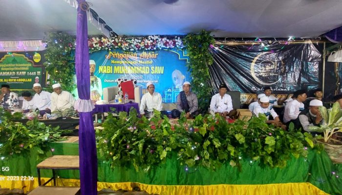 Dusun Barak Lorong RT.08/03 Desa Kalimook Gelar Peringatan Maulid Nabi Muhammad 1445 H