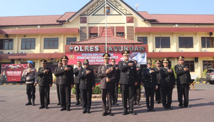 Kapolres Pasuruan Pimpin Upacara Hari Kesaktian Pancasila