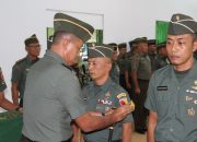 Kodim 0830/Surabaya Utara Menggelar Upacara Korps Raport Kenaikan Pangkat