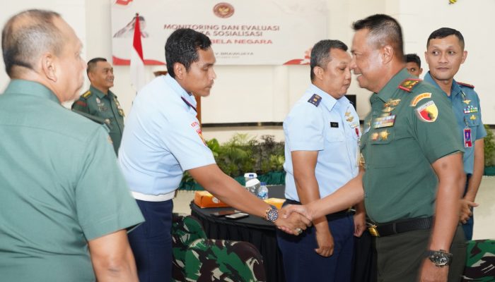 Tim Monitoring dan Evaluasi serta Sosialisasi Diklat Bela Negara Sambangi Korem 084/BJ