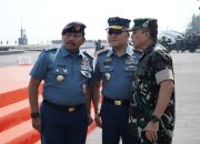 Pantau Persiapan HUT Ke-78 TNI, Wadan Kodiklatal Saksikan Gladi Bersih Upacara dan Defile