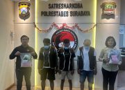Amankan Residivis Narkoba  Ratusan Gram Sabu Disita Satuan Reserse Polrestabes 