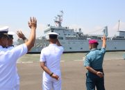 Lantamal V Lepas Keberangkatan Dua Kapal Perang AL Malaysia