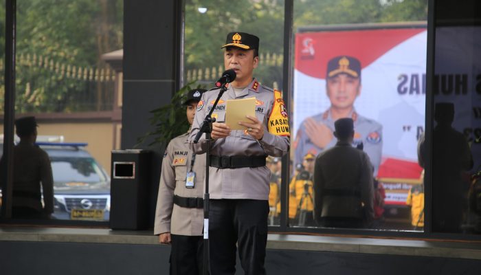 Humas Polri Gelar Pasukan Kesiapan Satgas Humas Dalam Pengamanan Pemilu 2024