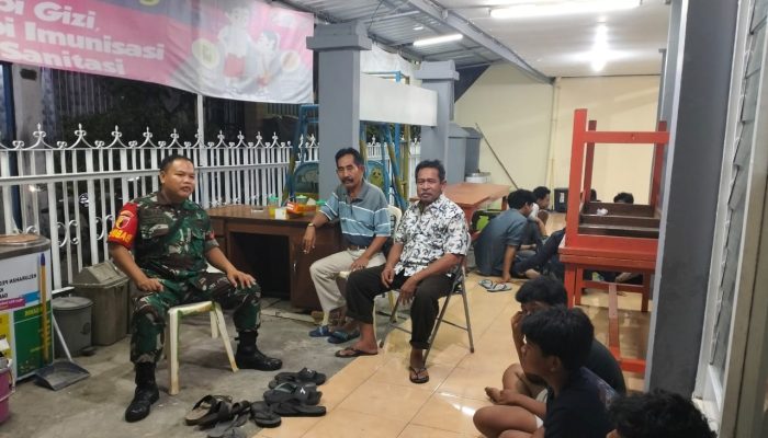 Babinsa Ajak Tokoh Masyarakat dan Pemuda Bersama Wujudkan Kamtibmas di Wilayah