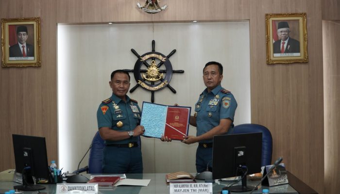 Dankodiklatal Laksanakan Memorandum Dengan Calon Komandan Baru