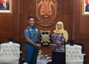 Dankodiklatal Letjen TNI Marinir Suhartono Pamit Ke Gubernur Provinsi Jatim