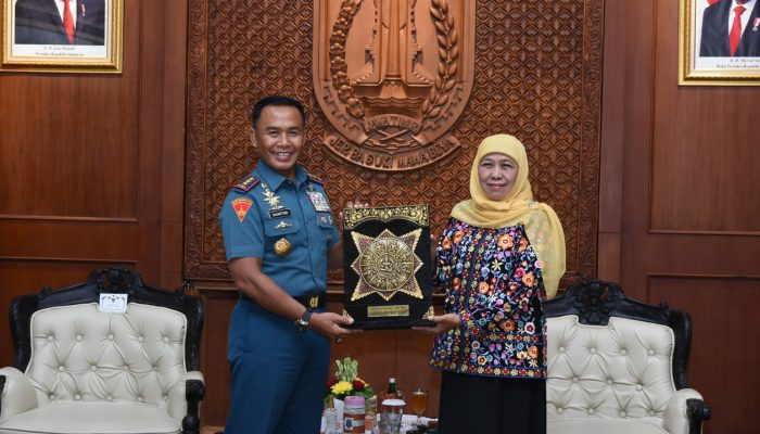 Dankodiklatal Letjen TNI Marinir Suhartono Pamit Ke Gubernur Provinsi Jatim
