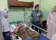 Sebagai Bentuk Perhatian, Kadispen Kodiklatal Kunjungi Personel di RSPAL dr. Ramelan
