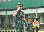 Danrem 084/BJ Memimpin Apel Gelar Pasukan Pengamanan VVIP Dalam Rangka Kunjungan Presiden RI