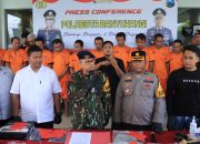 Amankan 11 Tersangka dalam Serangkaian Kasus Kriminal