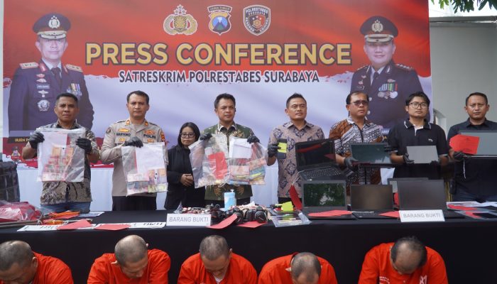 Lima Tersangka Pembobol Perumahan Elite di Surabaya Diamankan Polisi
