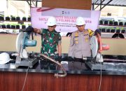 Kapolres Blitar Kota Bersama Forkopimda Musnahkan Knalpot Brong