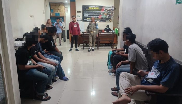 Sembilan Anak Remaja Diamankan Petugas Satpol PP Surabaya