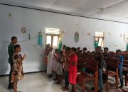 Wujud TNI Dalam Menciptakan Perdamaian di Bulan Natal, Prajurit Satgas Yonif 122/TS Berikan Pendidikan Keagamaan