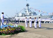 Berlatar KRI John Lie-358, Dankodiklatal Hadiri Puncak Peringatan Hari Armada RI Ke-78