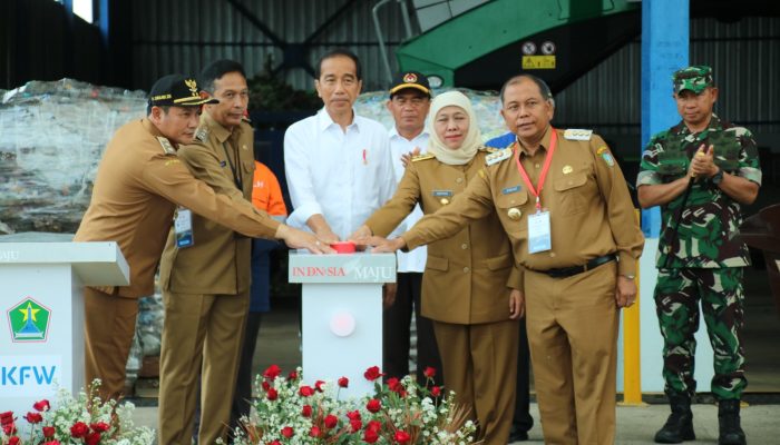 Sinergitas TNI-Polri Kota Malang Sukses Laksanakan Pengamanan Kunker Presiden Jokowi di TPA Supit Urang