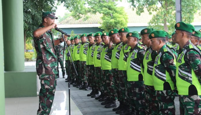 Kodim 0830/Surabaya Utara Gelar Apel Gelar Pasukan Pengamanan VVIP