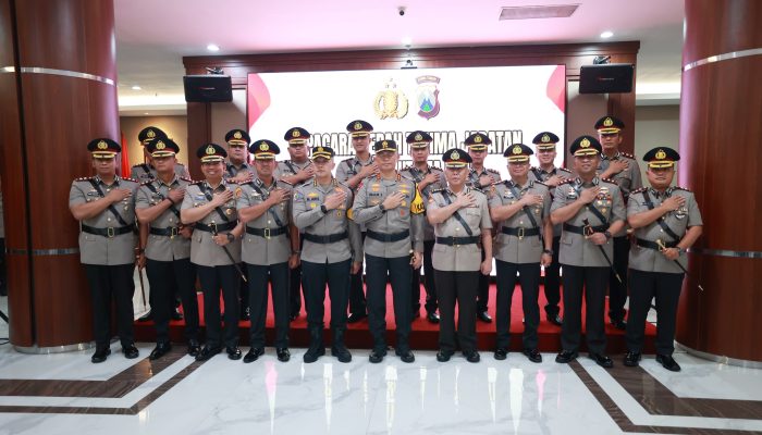 Kapolda Jatim Pimpin Sertijab PJU dan Kapolres Jajaran