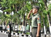 Kepala Seksi Logistik Kasrem 084/BJ Memimpin Upacara Peringatan Hari Bela Negara ke-75 Tahun 2023