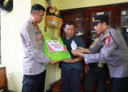 Anjangsana Polres Jembrana : Jenguk Anggota Satpam yang Sakit dan Masa Dinas Lebih dari 30 Tahun