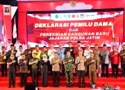 Dankodiklatal Ikuti Deklarasi Pemilu Aman dan Damai di Polda Jatim