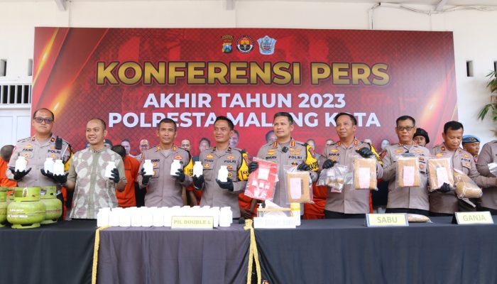 Polresta Malang Kota Berhasil Ungkap Kasus Sepanjang Tahun 2023