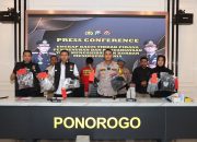 Polres Ponorogo Amankan Tersangka Kasus Pembunuhan di Malam Tahun Baru
