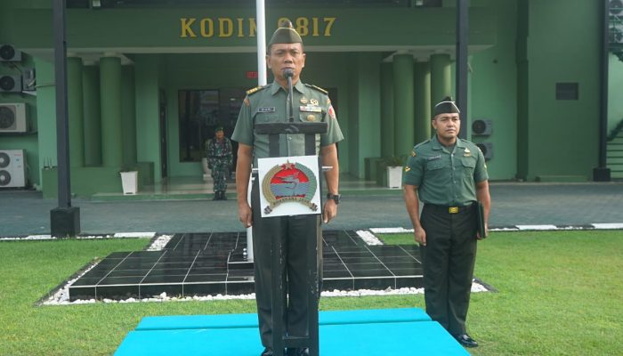 Kodim 0817/Gresik Selenggarakan Upacara Bendera, Pesan Irup Jaga dan Tingkatkan Kedisiplinan