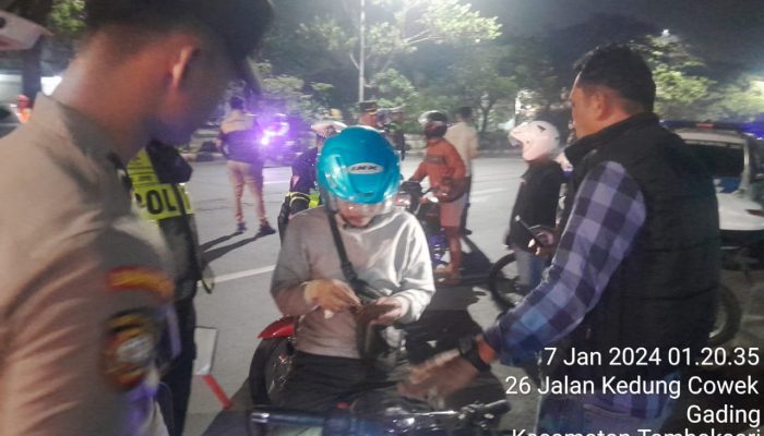 Harkamtibmas Jelang Pemilu, Polres Tanjungperak Gelar Patroli Skala Besar