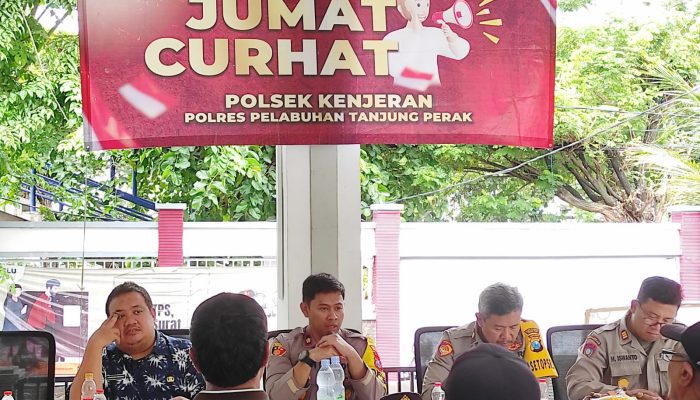 Polsek Kenjeran Pelabuhan Tanjung Perak Gelar Jum’at Curhat di Kelurahan Tanah Kali Kedinding