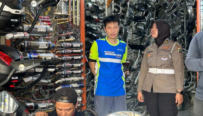 Kasatlantas Polrestabes Surabaya Gelar Sosialisasi Penyuluhan dan Pembinaan Terkait Kenalpot Brong 