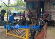 Peduli Kesehatan Para Lansia di Perbatasan Papua, Satgas Yonif 122/TS Berikan Pelayanan Kesehatan
