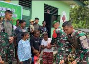 Berikan Sosialisasi Cara Membuat Makanan Bahan Mentah Sagu, Satgas Yonif 122/TS Tingkatkan Perekonomian Masyarakat di Perbatasan