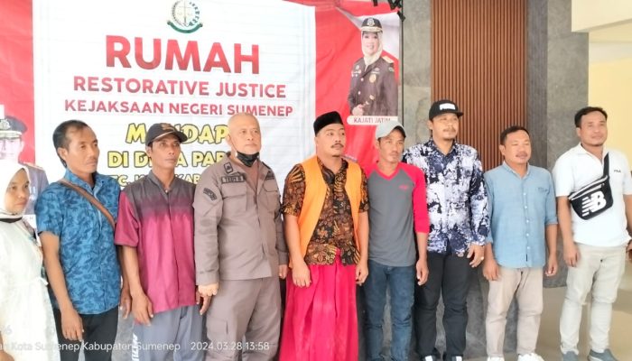 Kabulkan Restorative Justice, Kejari Sumenep Dapat Apresisi Keluarga Pelaku Penganiayaan Didesa Saebus