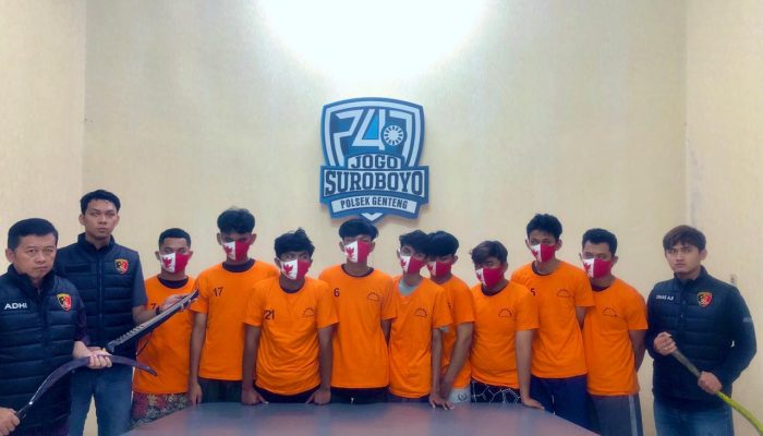 Polisi Berhasil Menangkap 9 Pelaku Pembacokan Pemuda Kapas Madya Surabaya 