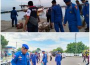 World Ocean Day, Satpolairud Bersama Masyarakat Bersihkan Pantai Situbondo  .