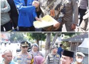 Polisi Kawal Aksi Damai PMII Situbondo Unras Tolak Wacana Bangun Wisata Karaoke Berlangsung Tertib