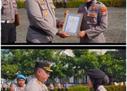Upacara HKN, Polresta Sidoarjo Apresiasi Polwan Berprestasi Internasional