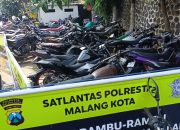 Tingkatkan Keselamatan Lalulintas, Polresta Malang Kota Berhasil Amankan 99 Motor Tak Sesuai Spektek