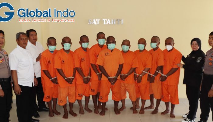 Bawa Bahan Peledak, 9 Nelayan di Perairan Karang Sembilan Pulau Kangean Diringkus Polisi