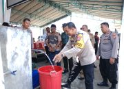 Hari Bhayangkara ke – 78 Polres Blitar Kota Bangun Sumur Bor di Dua Kecamatan Atasi Kekeringan