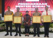 Berhasil Tangani Kasus Kekerasan Perempuan dan Anak, Polresta Sidoarjo Raih Penghargaan Kemensos RI