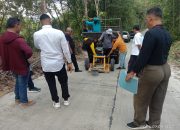 GPS Terjunkan Tim Pengambilan Sempel Jalan Cor Dengan Alat Core Drill.