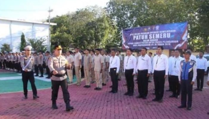 Polres Sumenep Gelar Apel Pasukan Patuh Semeru 2024 Untuk Menciptakan Tertib Berlalulintas