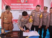 Kapolres Jember Resmikan Sumur Bor Bhayangkara Tatag Trawang Tungga di Desa Candijati