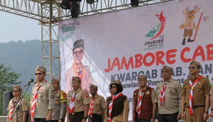 Hj.Emma Dety Buka Jambore Pramuka Kabupaten Bandung Tahun 2024