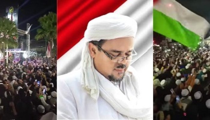 Kedatangan Habib Rizieq Syihab di Sambut Ribuan Warga Bandung dari Berbagai Daerah