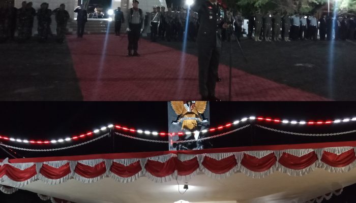 Apel Kehormatan Dan Renungan Suci Di Taman Makam Pahlawan Dalam Rangka HUT RI Ke – 79.